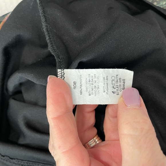 Peacock Feather Print Shift dress/tunic- Sz S - Picture 5 of 9